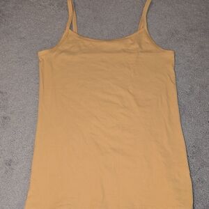 No Boundaries Tan Fitted Sleeveless Camisole